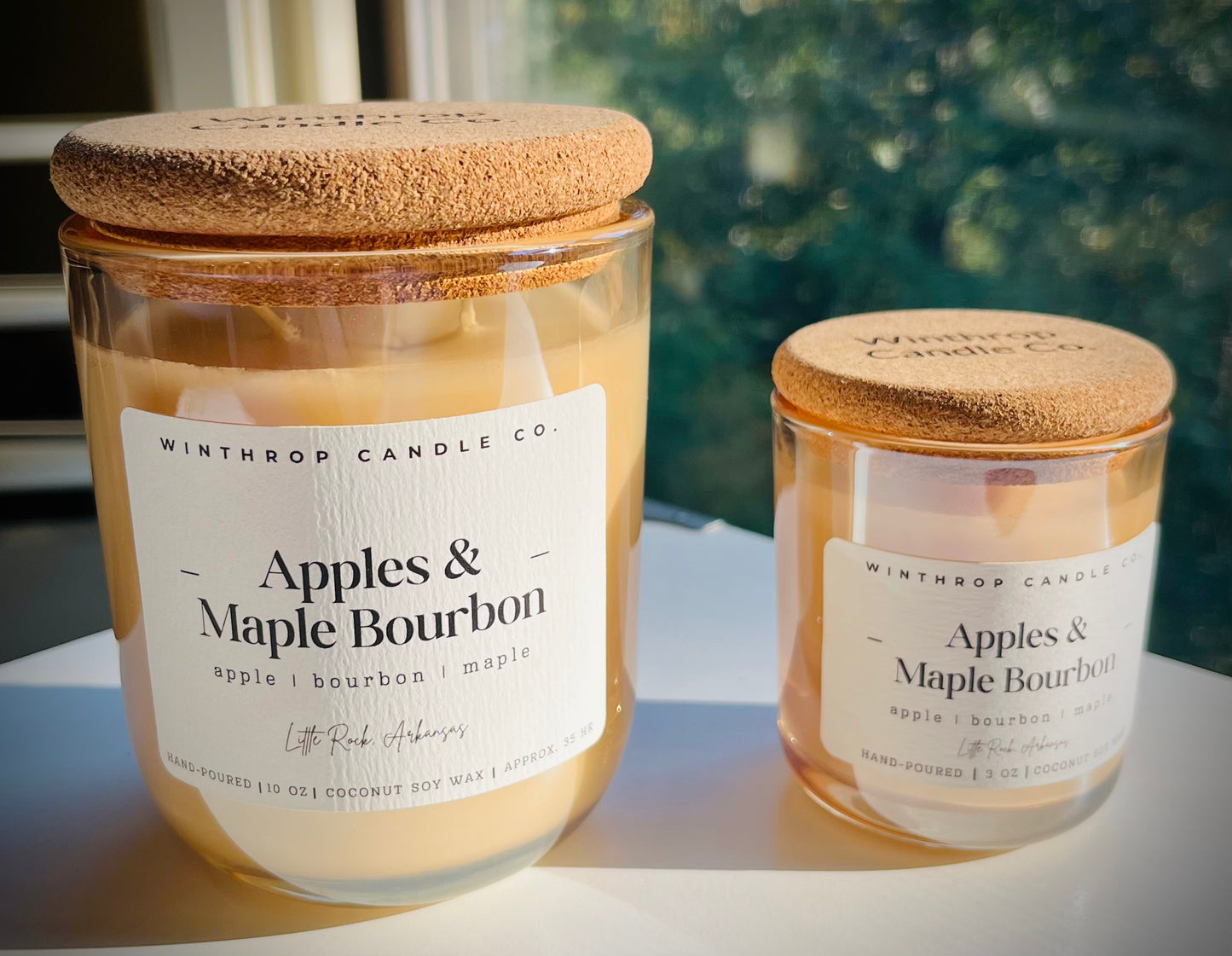 Apples & Maple Bourbon - 10oz Coconut Soy Wax Candle