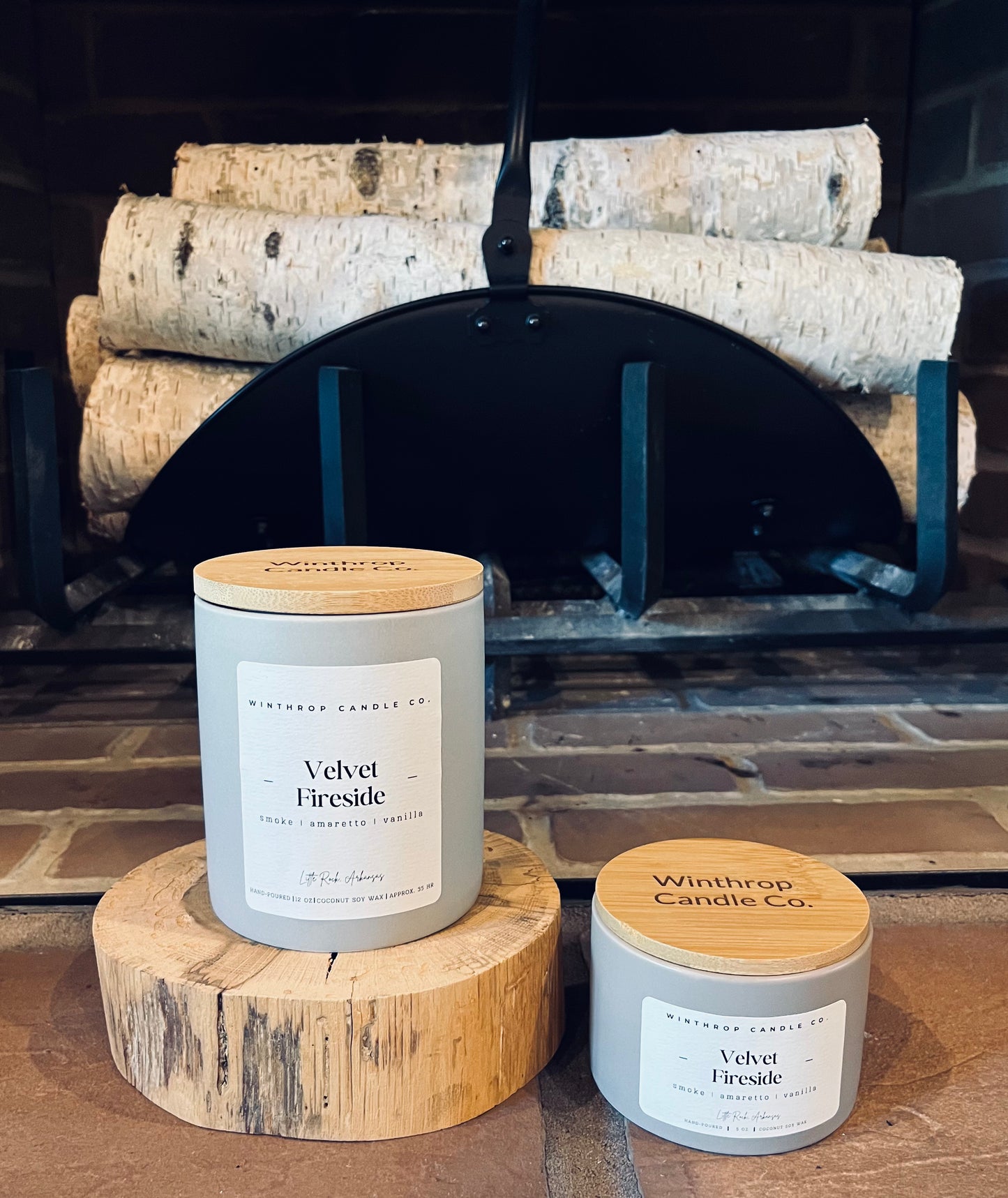 Velvet Fireside - 5oz Coconut Soy Wax Candle