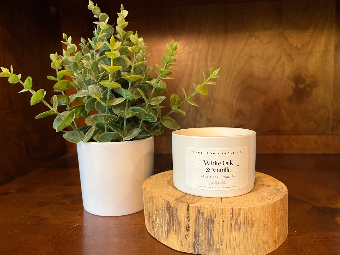 White Oak & Vanilla - 5oz Coconut Soy Wax Candle