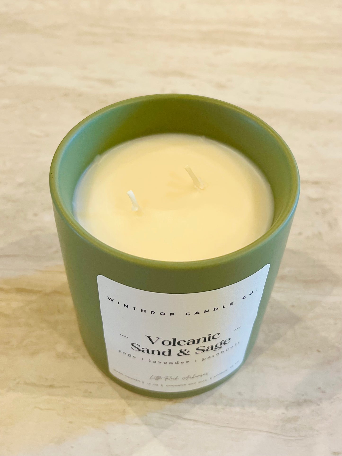 Volcanic Sand & Sage - 12oz Coconut Soy Wax Candle