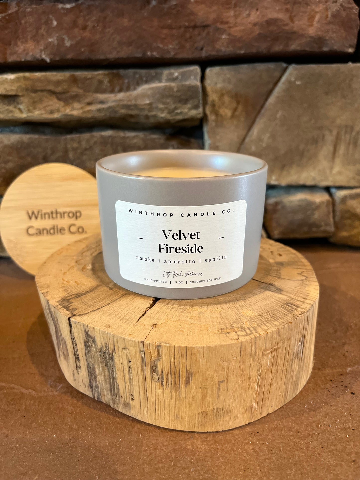 Velvet Fireside - 5oz Coconut Soy Wax Candle