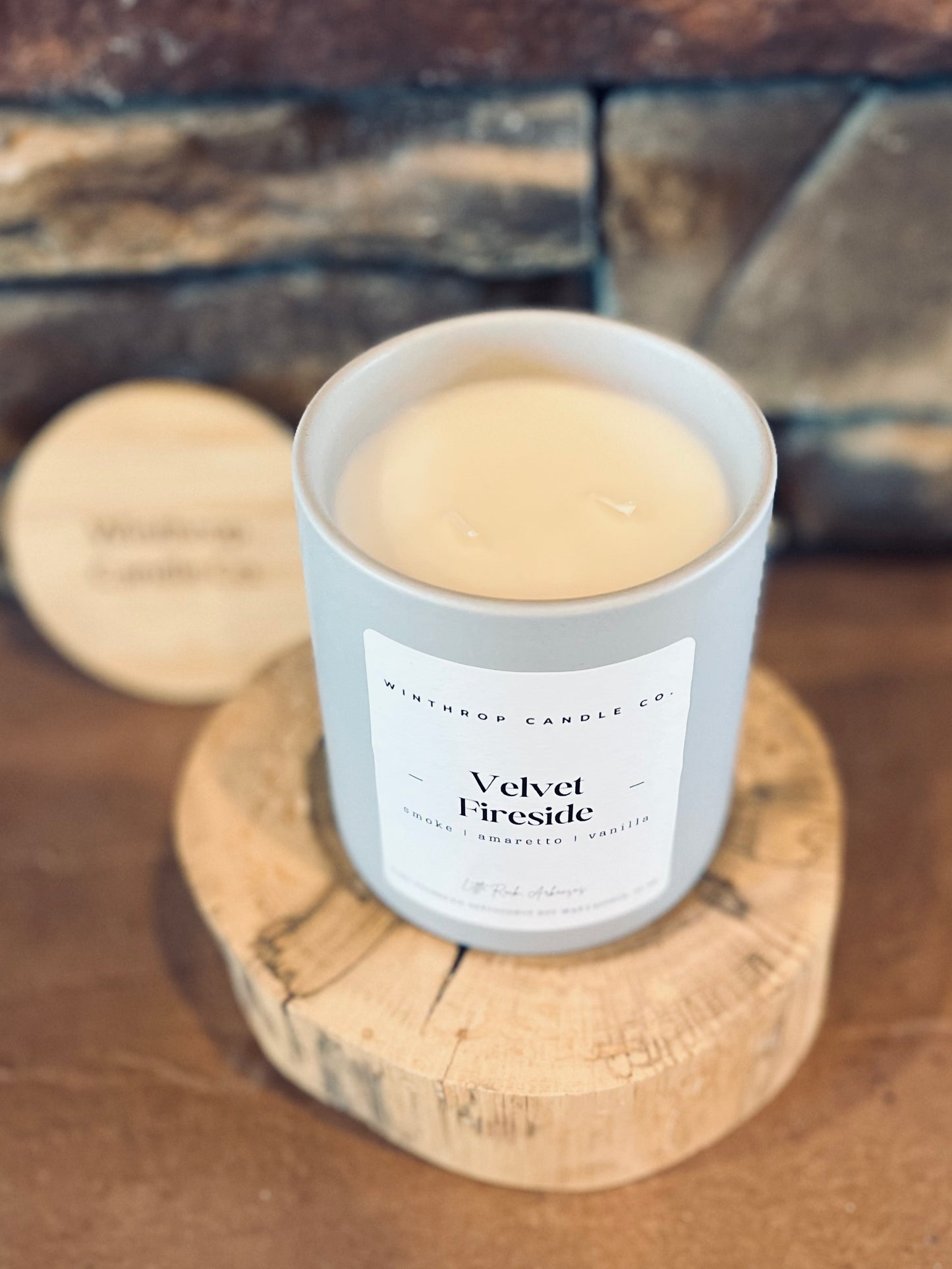 Velvet Fireside - 12oz Coconut Soy Wax Candle