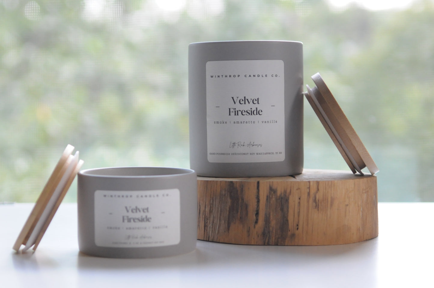 Velvet Fireside - 12oz Coconut Soy Wax Candle