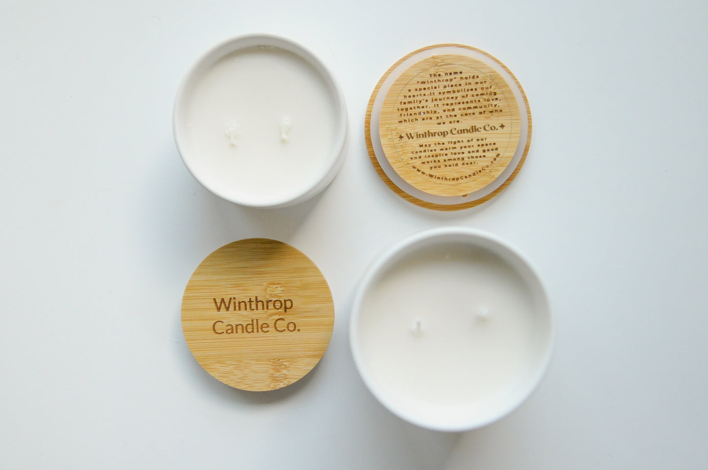 White Oak & Vanilla - 12oz Coconut Soy Wax Candle