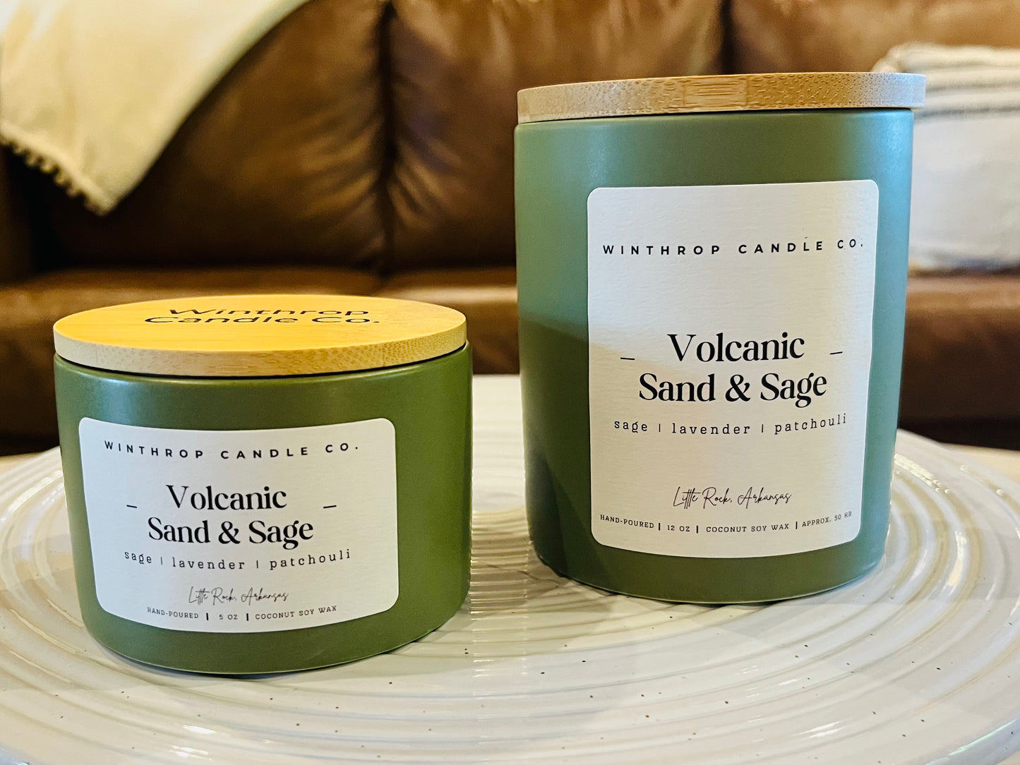Volcanic Sand & Sage - 12oz Coconut Soy Wax Candle