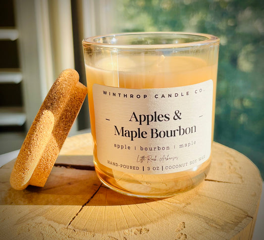 Apples & Maple Bourbon - 3oz Coconut Soy Wax Candle