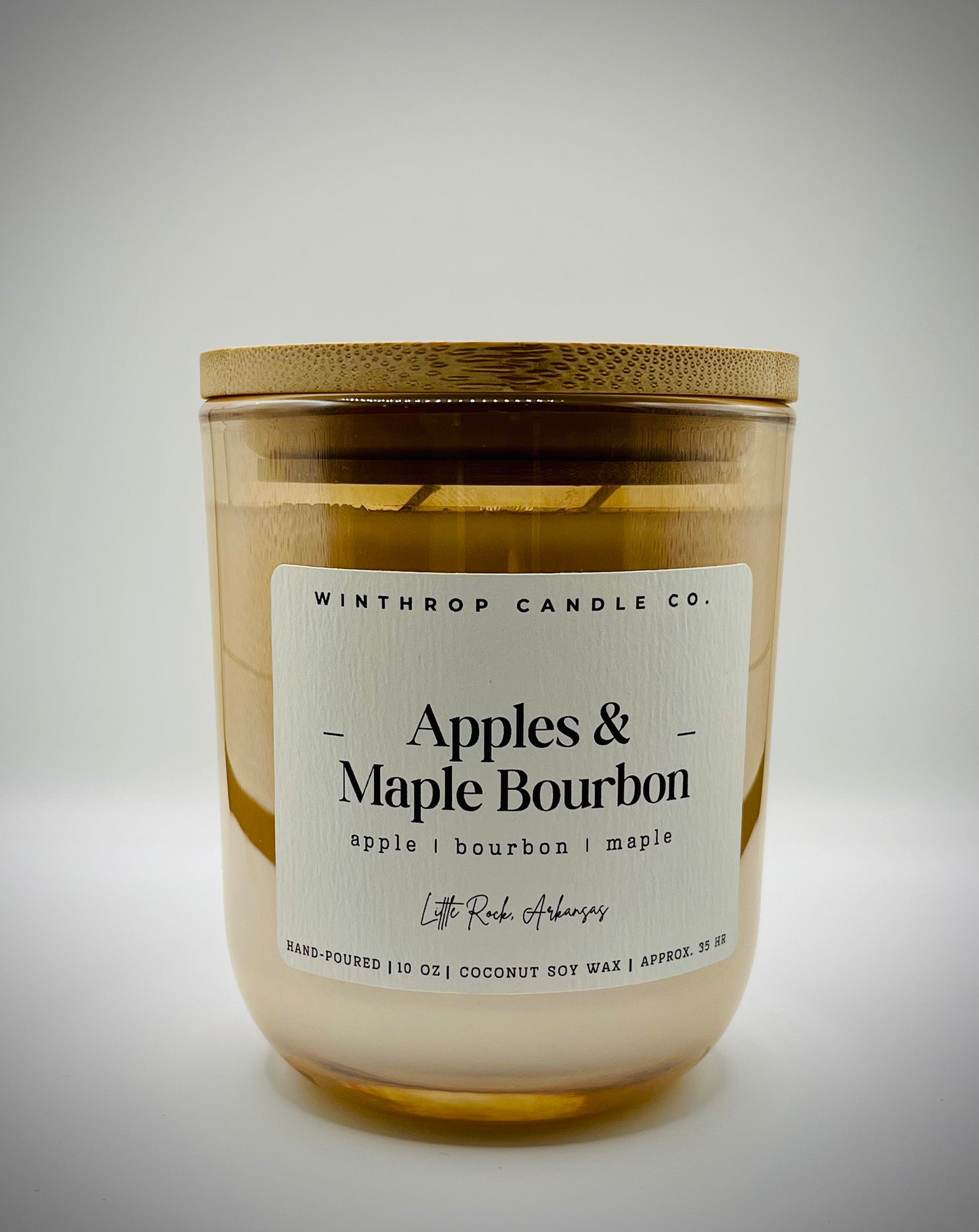 Apples & Maple Bourbon - 10oz Coconut Soy Wax Candle