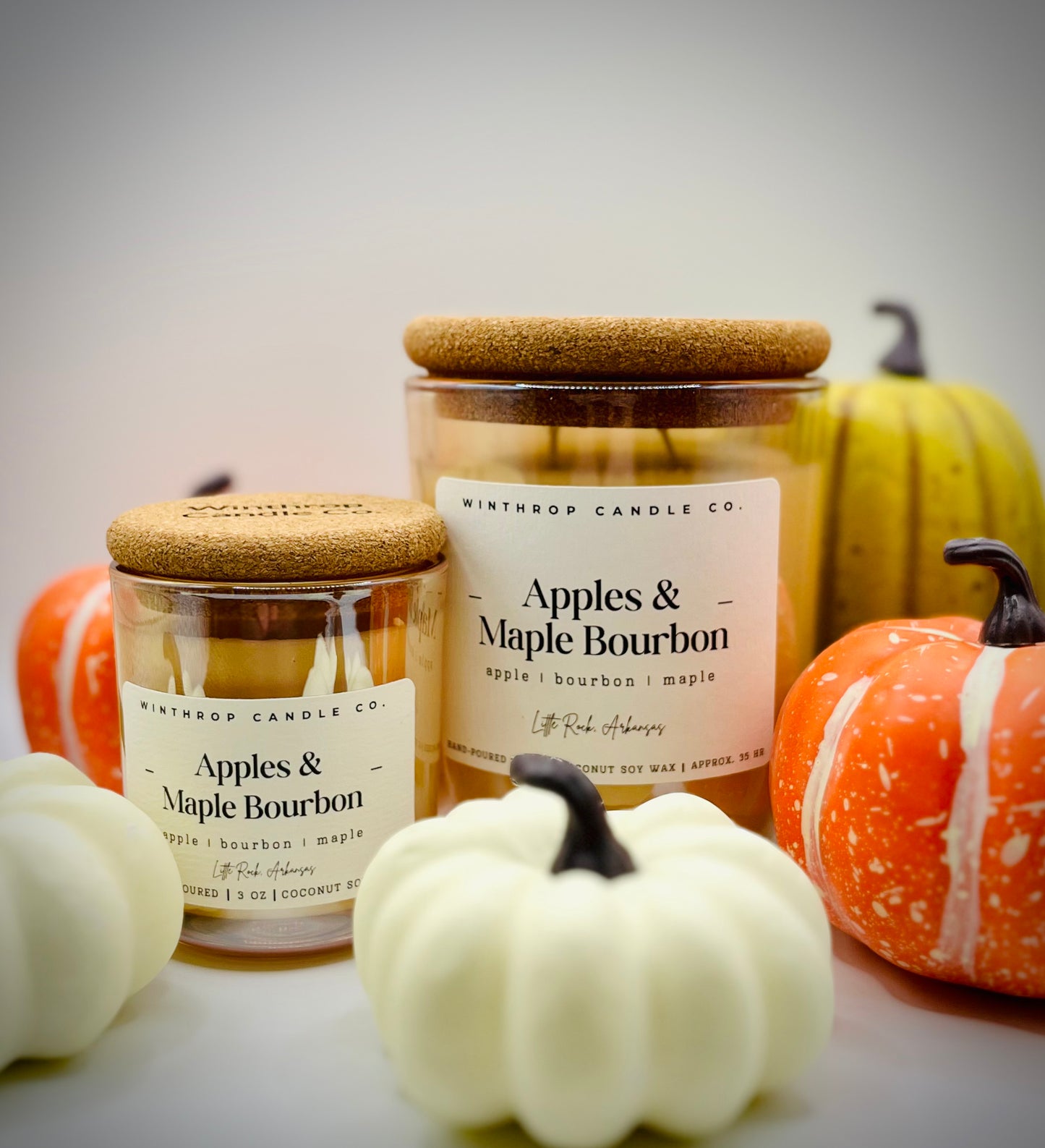 Apples & Maple Bourbon - 10oz Coconut Soy Wax Candle