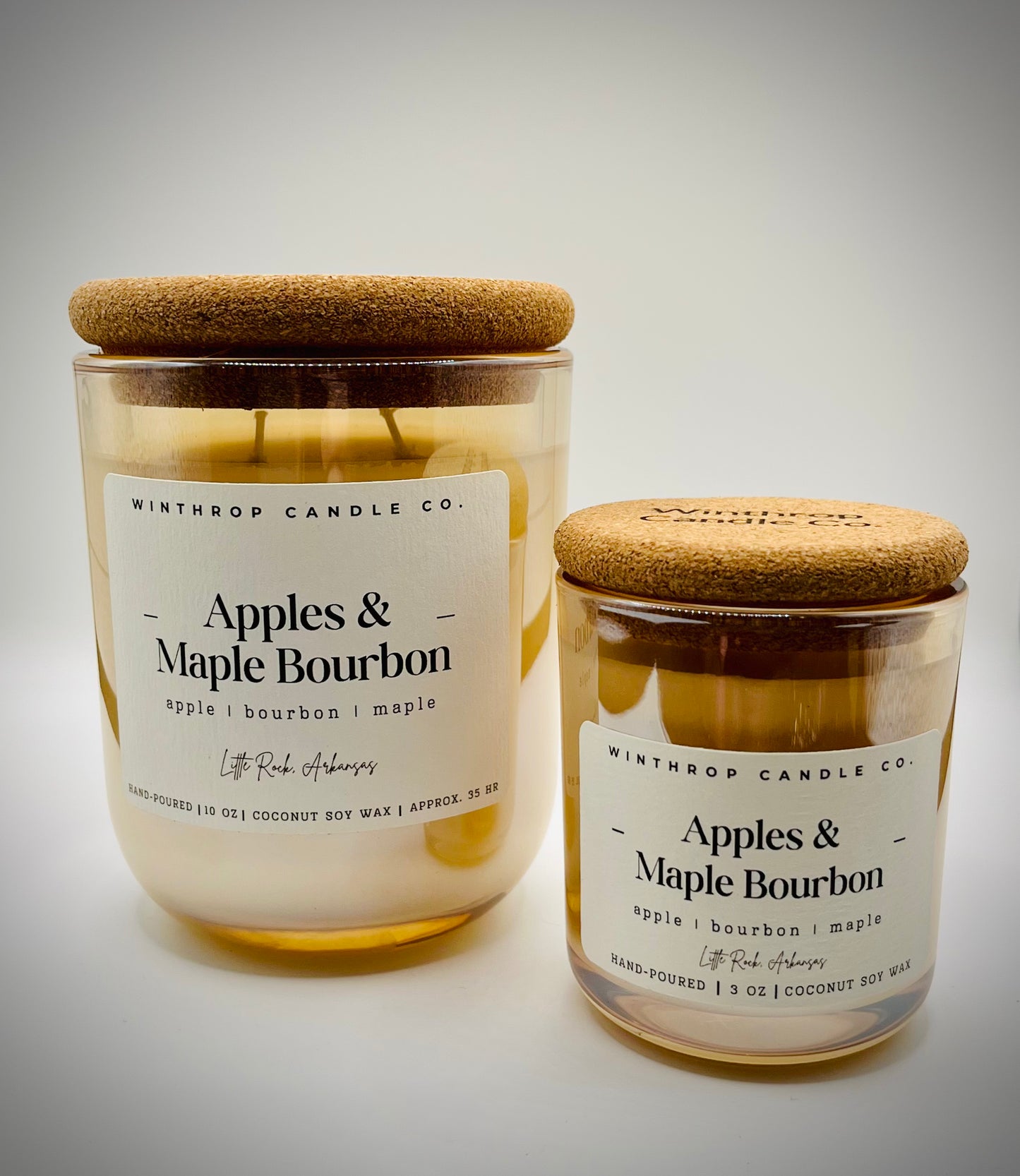 Apples & Maple Bourbon - 10oz Coconut Soy Wax Candle