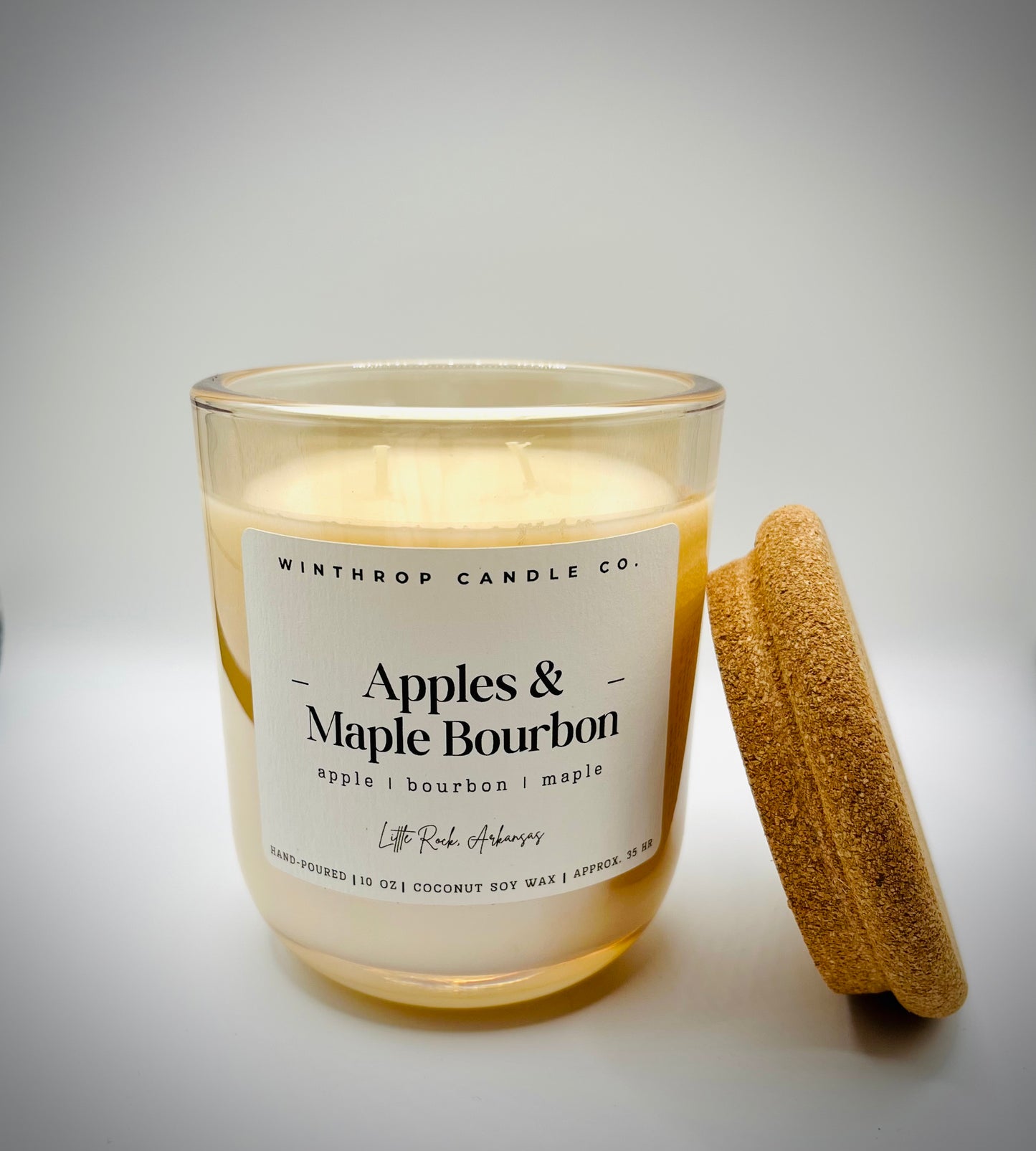 Apples & Maple Bourbon - 10oz Coconut Soy Wax Candle