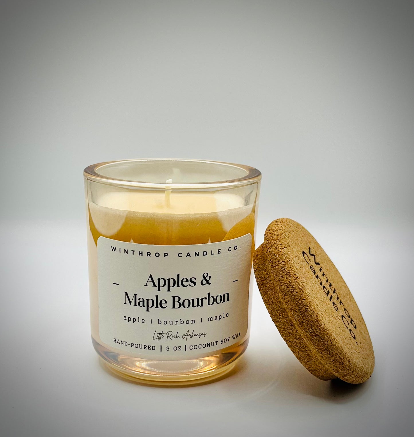 Apples & Maple Bourbon - 3oz Coconut Soy Wax Candle