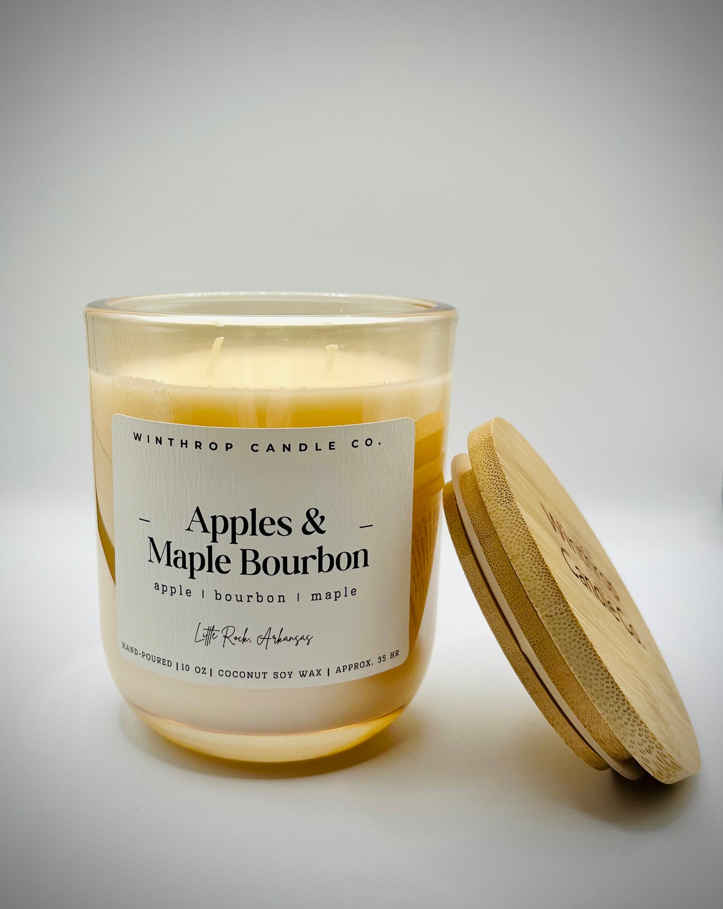 Apples & Maple Bourbon - 10oz Coconut Soy Wax Candle