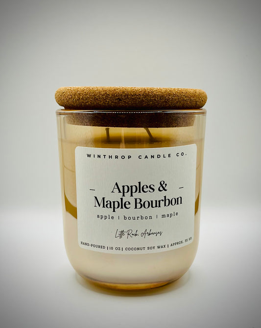 Apples & Maple Bourbon - 10oz Coconut Soy Wax Candle