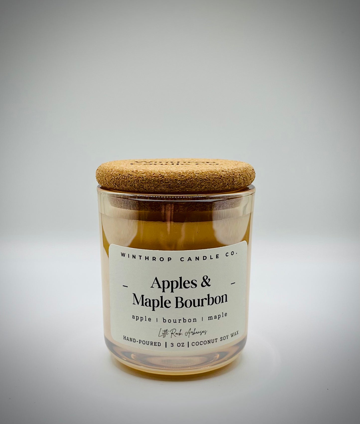 Apples & Maple Bourbon - 3oz Coconut Soy Wax Candle