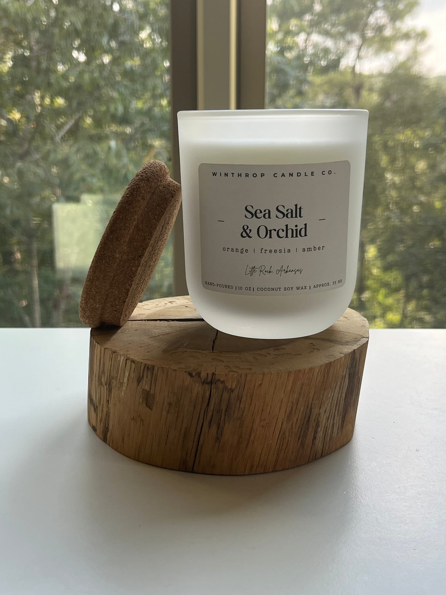 Sea Salt & Orchid - 10oz Coconut Soy Wax Candle
