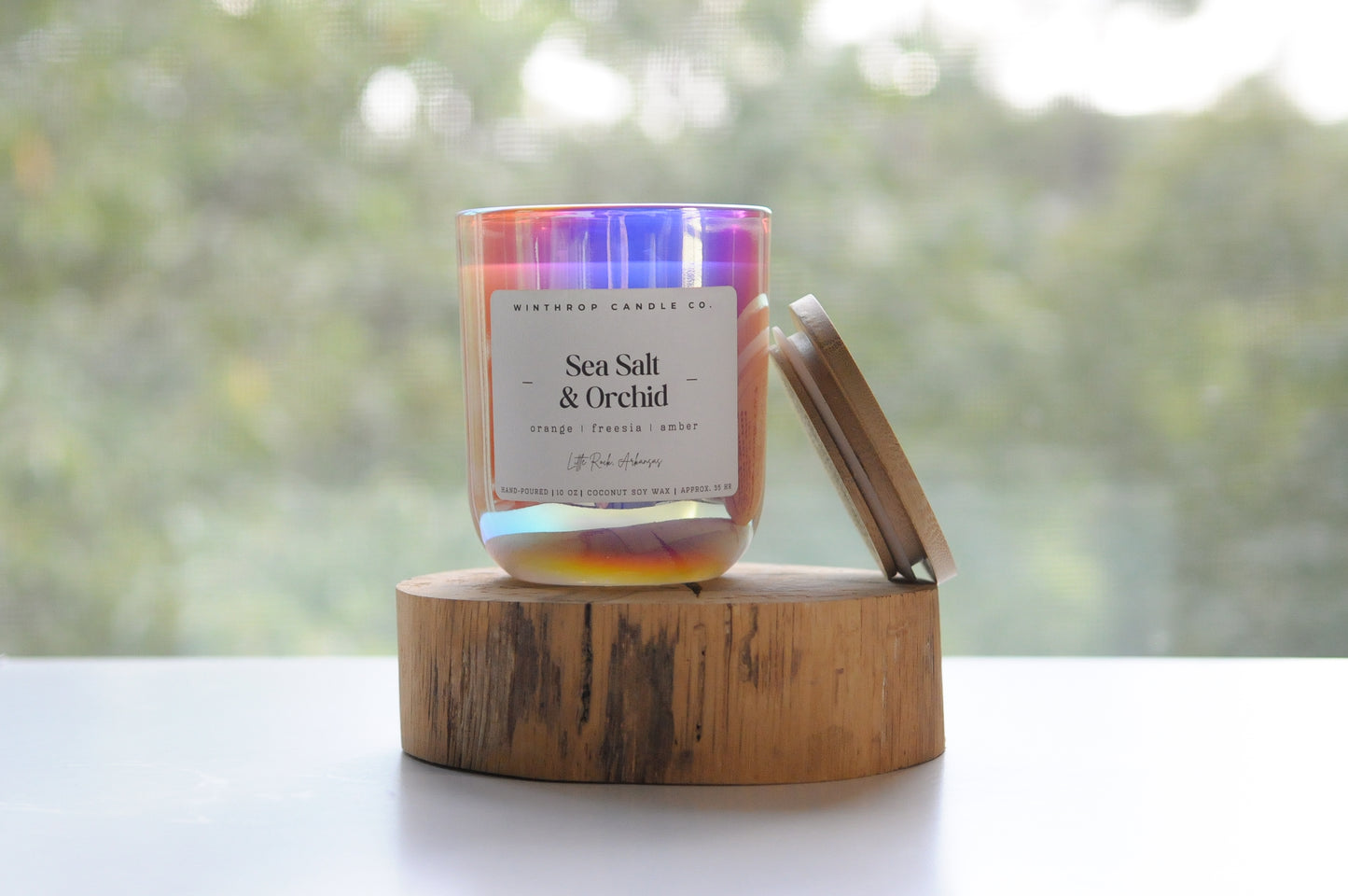 Sea Salt & Orchid - 10oz Coconut Soy Wax Candle