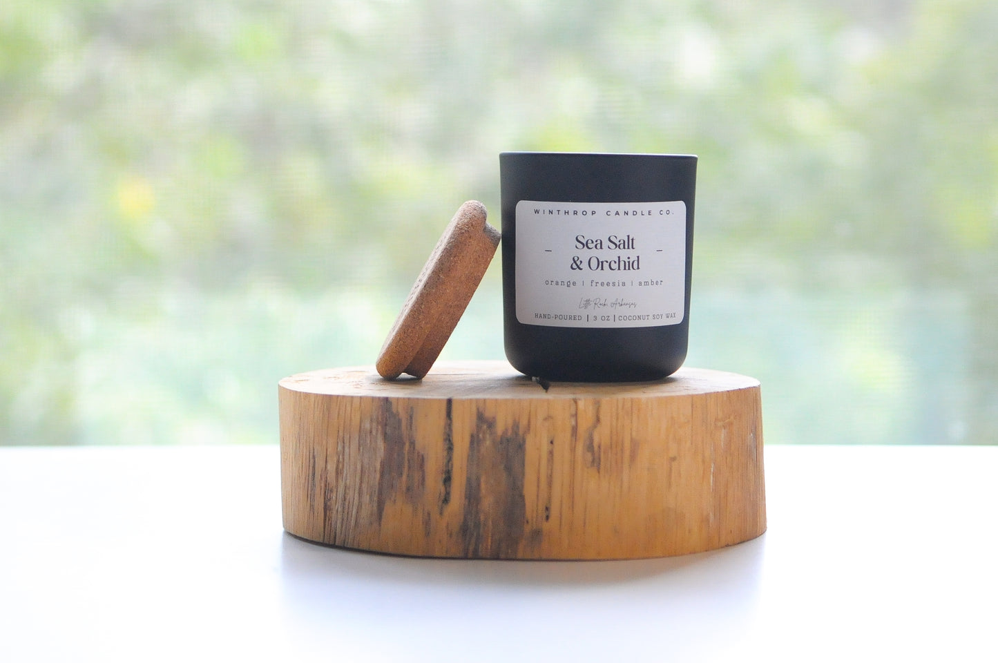 Sea Salt & Orchid - 3oz Coconut Soy Wax Candle