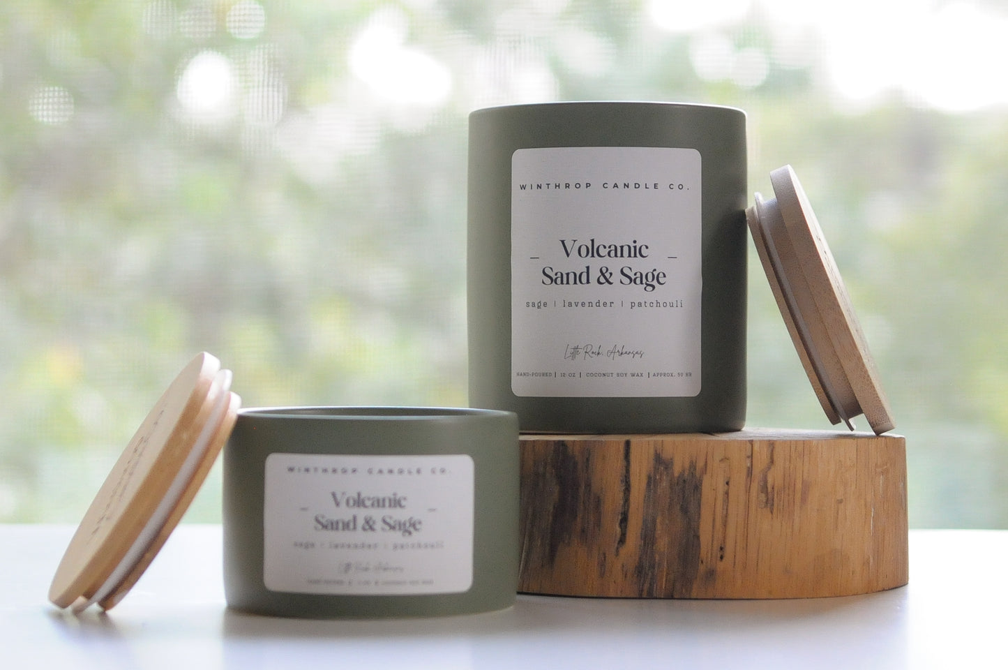 Volcanic Sand & Sage - 12oz Coconut Soy Wax Candle
