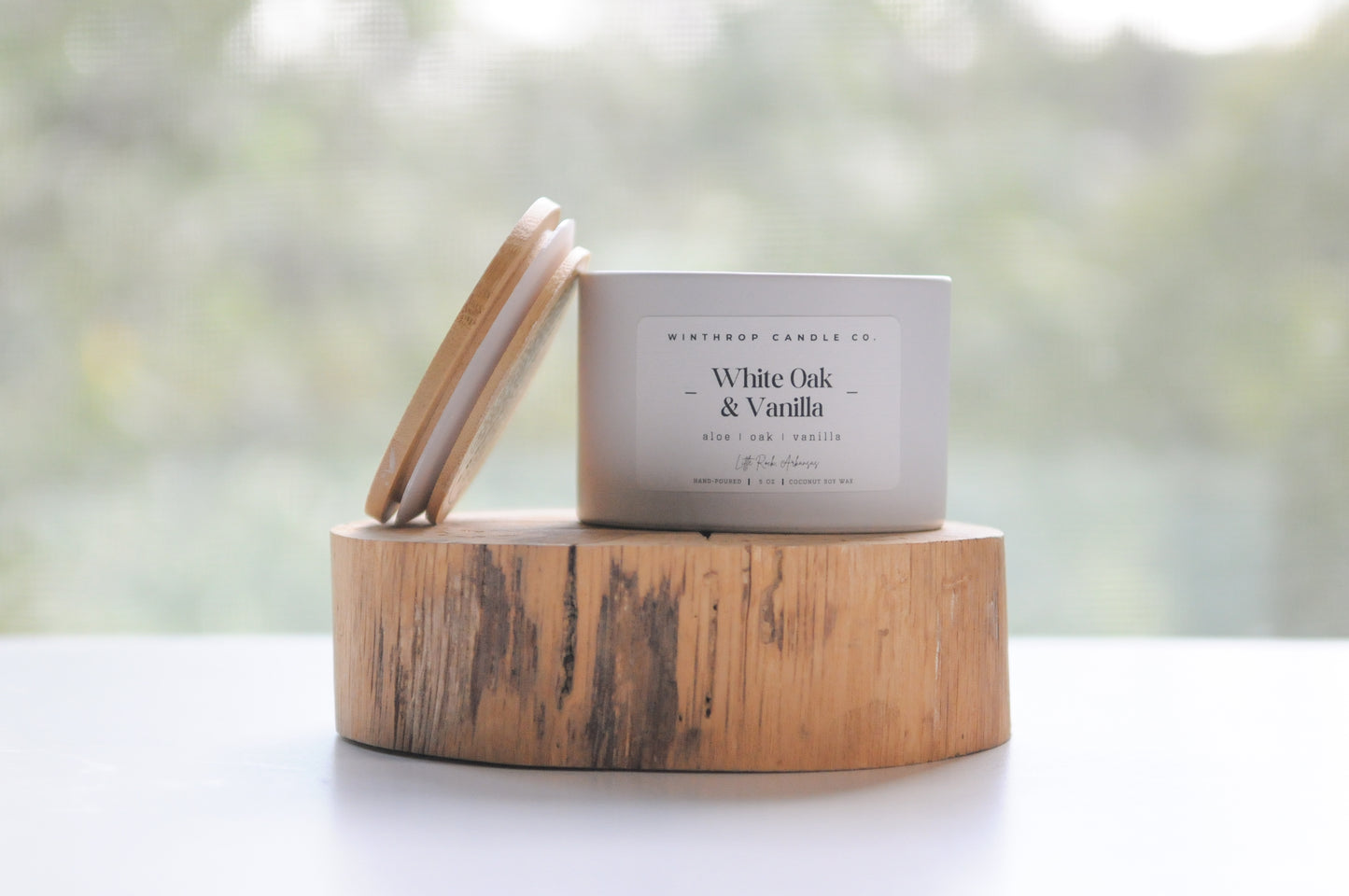 White Oak & Vanilla - 5oz Coconut Soy Wax Candle
